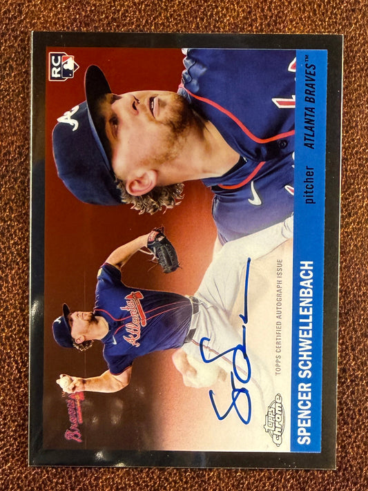 Spencer Schwellenbach - 2025 Topps Chrome Platinum - Rookie AUTO (*Print Line*) - Braves
