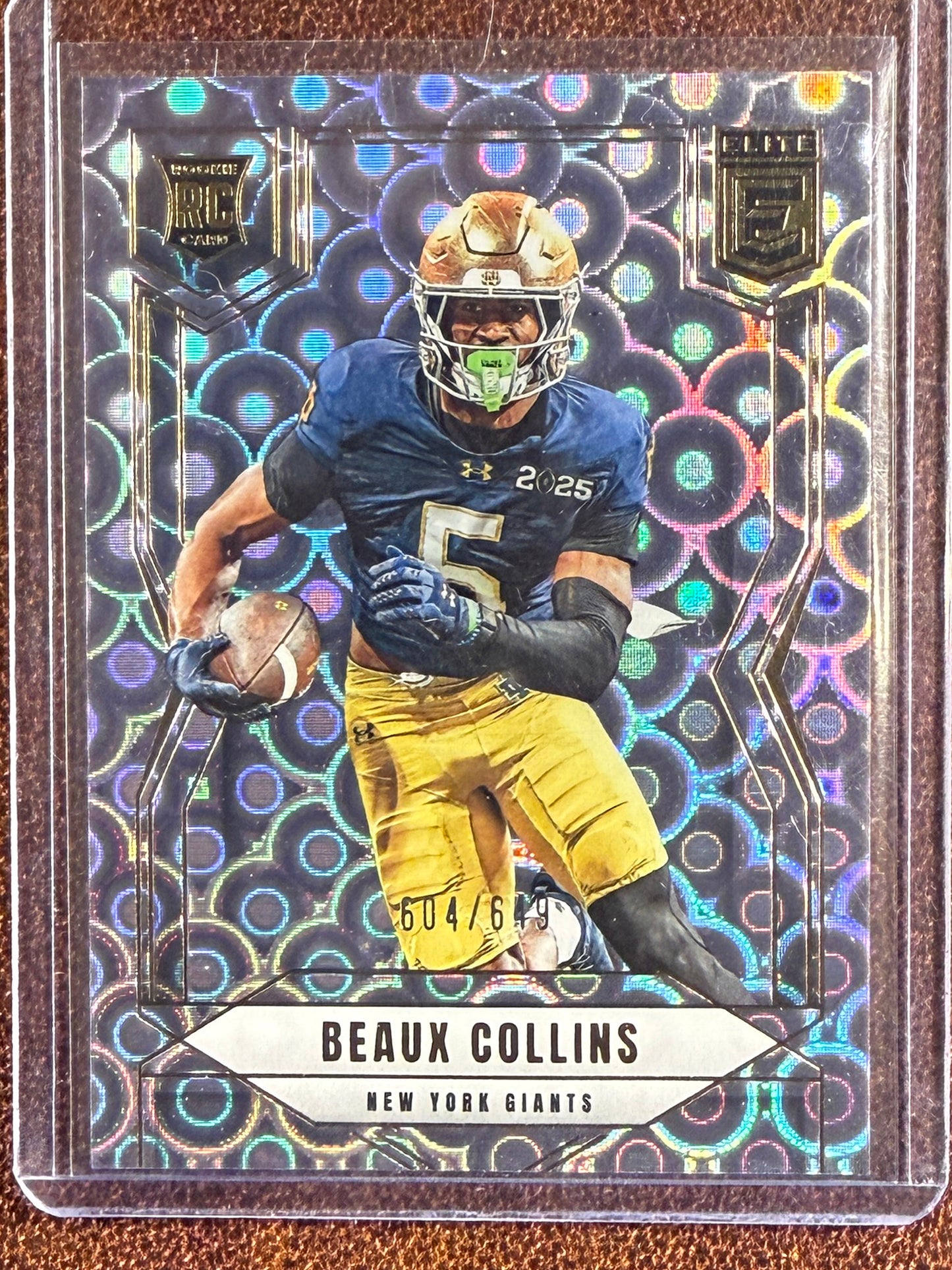Beaux Collins - 2025 Panini Donruss Elite - Rookie Lavender Pyramids /649 - Giants