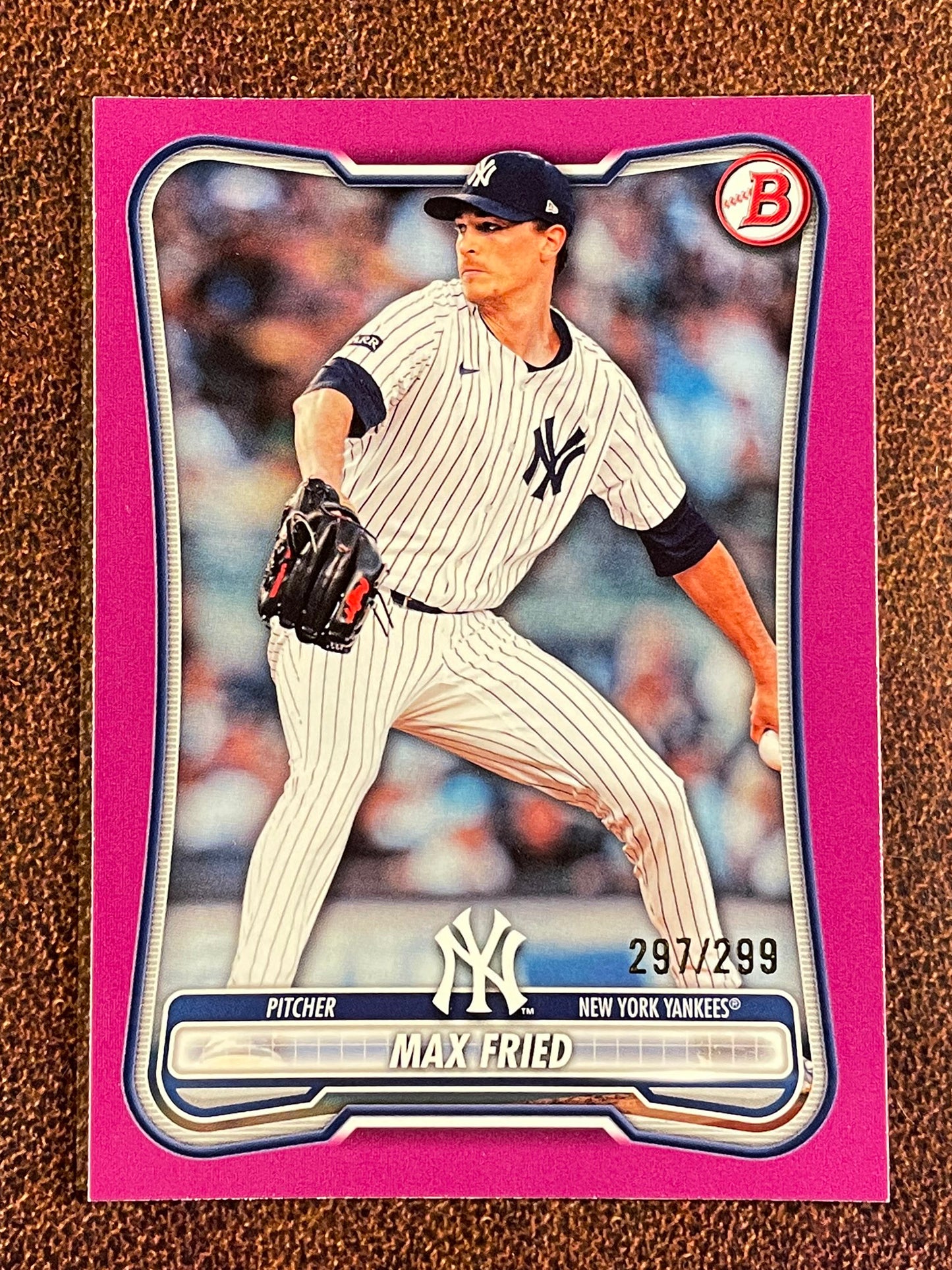 Max Fried - 2026 Bowman - FUCHSIA Paper /299 - Yankees