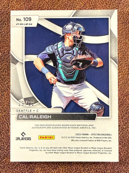 Cal Raleigh - 2022 Panini Spectra - Rookie BLUE Disco 29/99 - Mariners