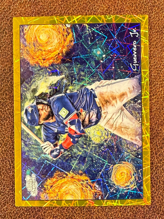 Vladimir Guerrero Jr. - 2025 Topps Chrome Cosmic - GOLD Stars in the Night /50 - Blue Jays