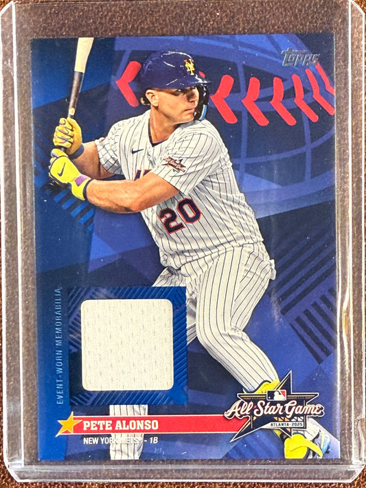 Pete Alonso - 2025 Topps Update - All Star Game Stitches RELIC - Mets