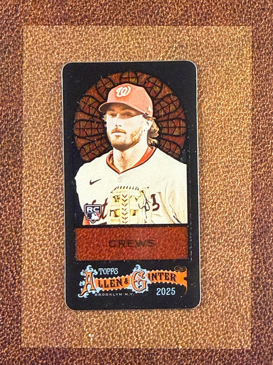 Dylan Crews - 2025 Allen & Ginter - Rookie Mini Stained Glass #387 - Nationals