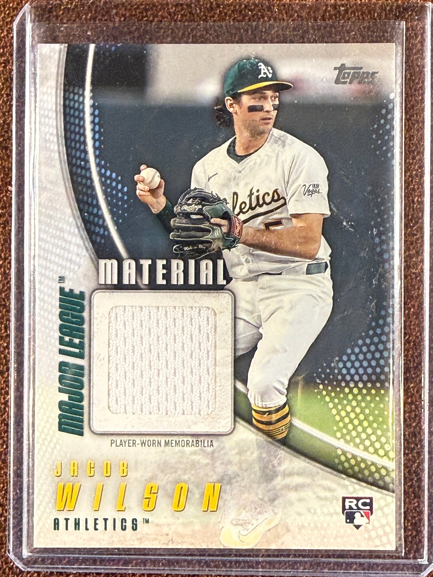 Jacob Wilson - 2025 Topps Update - Rookie Major League Material RELIC - Athletics