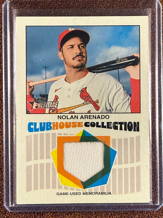Nolan Arenado - 2026 Topps Heritage - Clubhouse Collection RELIC - Cardinals