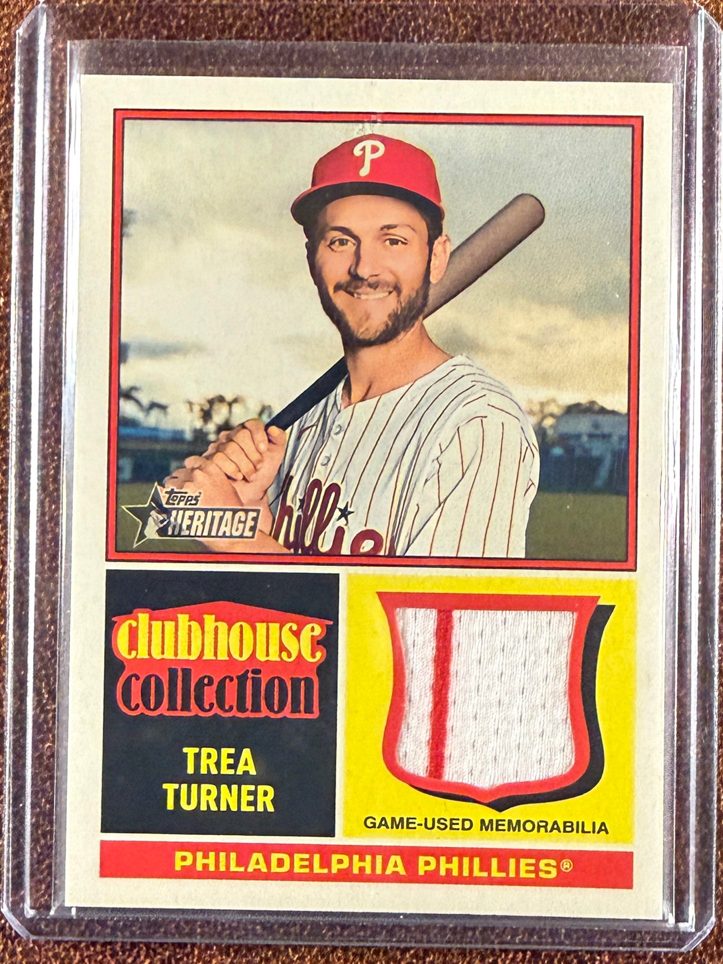 Trea Turner - 2025 Topps Heritage - Clubhouse Collection RELIC - Phillies