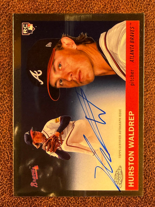 Hurston Waldrep - 2025 Topps Chrome Platinum - Rookie AUTO - Braves