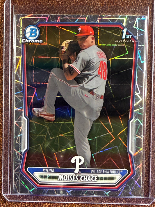 Moises Chace - 2026 Bowman - 1st Bowman Laser Refractor - Phillies