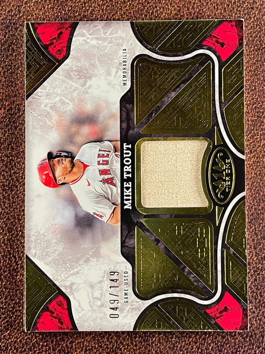 Mike Trout - 2025 Topps Tier One - Game Used Bat RELIC /149 (*Corner/Edge Whiting*) - Angels