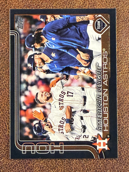 Houston Astros - 2025 Topps Series 1 - BLACK Paper /74 - Astros