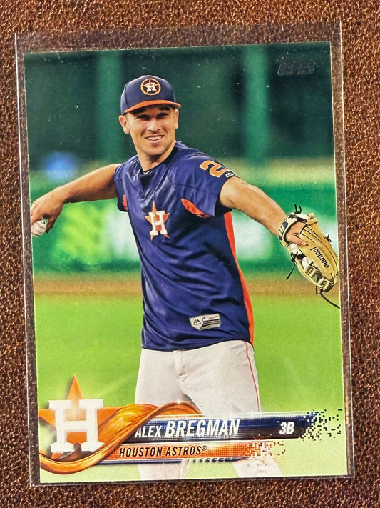 Alex Bregman - 2018 Topps Series 1 - Photo Variation SP (Blue Jersey) - Astros