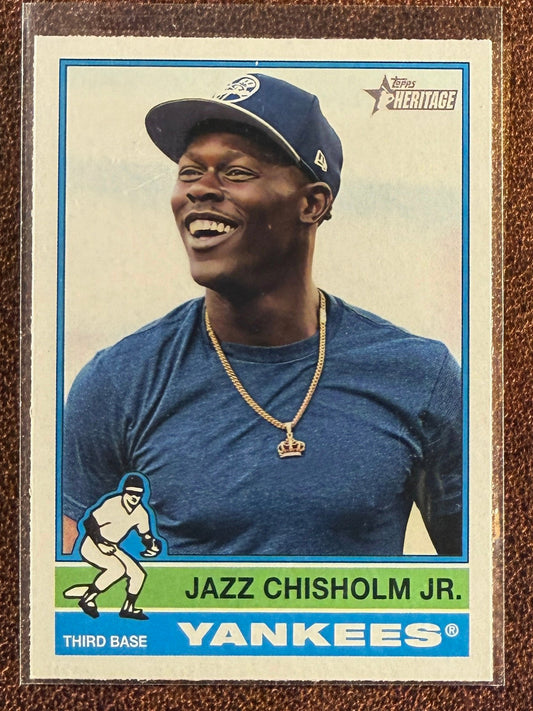 Jazz Chisholm Jr. - 2025 Topps Heritage - Image Variation - Yankees