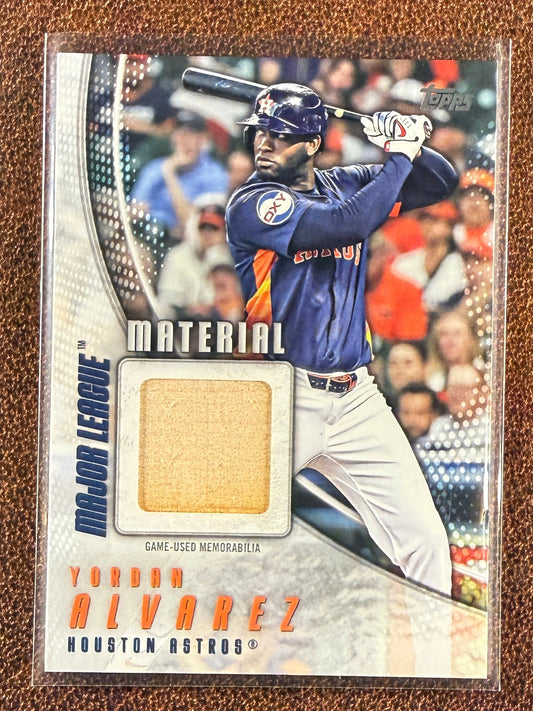 Yordan Alvarez - 2025 Topps Update - Major League Material RELIC - Astros