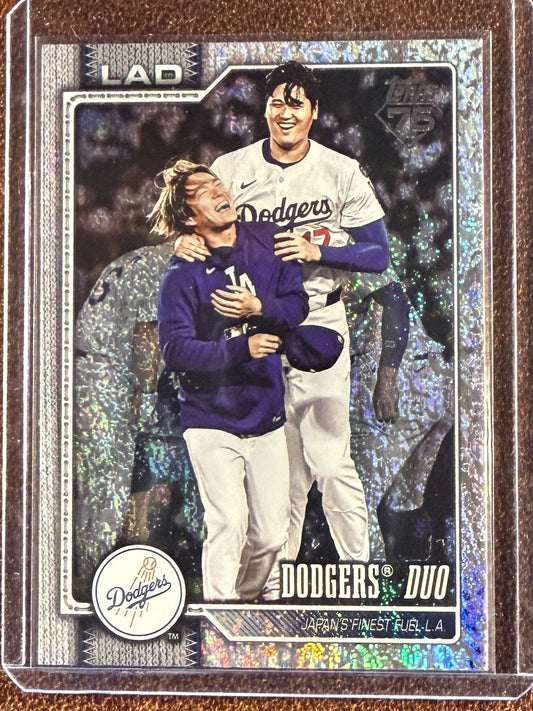 Shohei Ohtani / Roki Sasaki - 2026 Topps Series 1 - Holo Foil - Dodgers