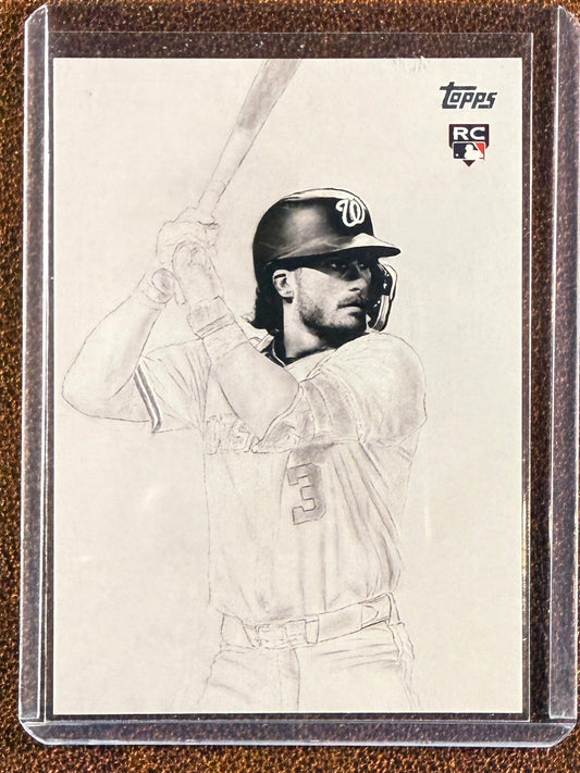 Dylan Crews - 2025 Topps Update - Keegan Hall Art Card - Nationals
