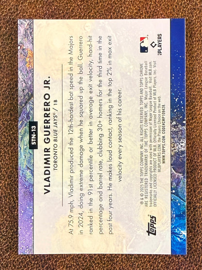 Vladimir Guerrero Jr. - 2025 Topps Chrome Cosmic - GOLD Stars in the Night /50 - Blue Jays