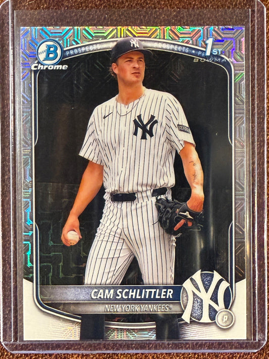 Cam Schlittler - 2025 Bowman Chrome - 1st Bowman MOJO - Yankees