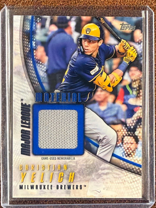 Christian Yelich - 2025 Topps Series 2 - Major League Material RELIC - Brewers