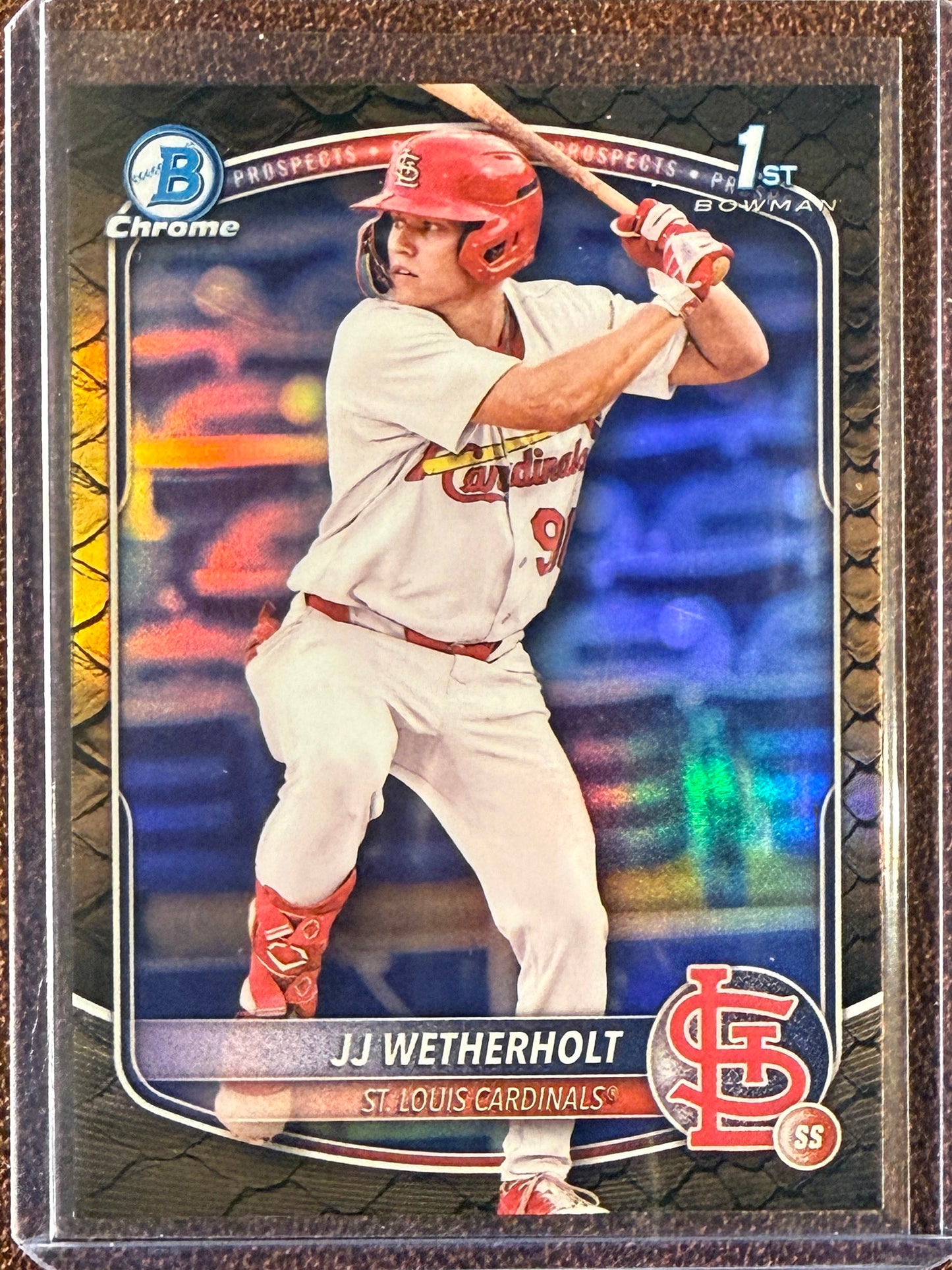 JJ Wetherholt - 2025 Bowman - Reptilian Refractor - Cardinals