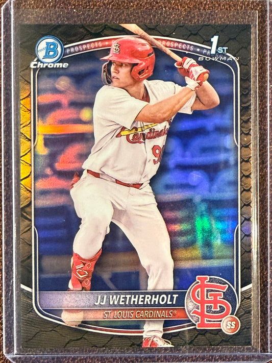 JJ Wetherholt - 2025 Bowman - Reptilian Refractor - Cardinals