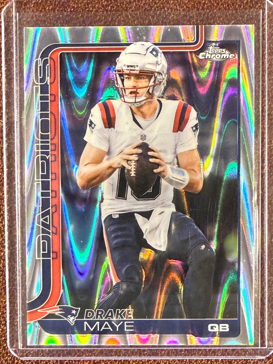 Drake Maye - 2025 Topps Chrome - Raywave - Patriots