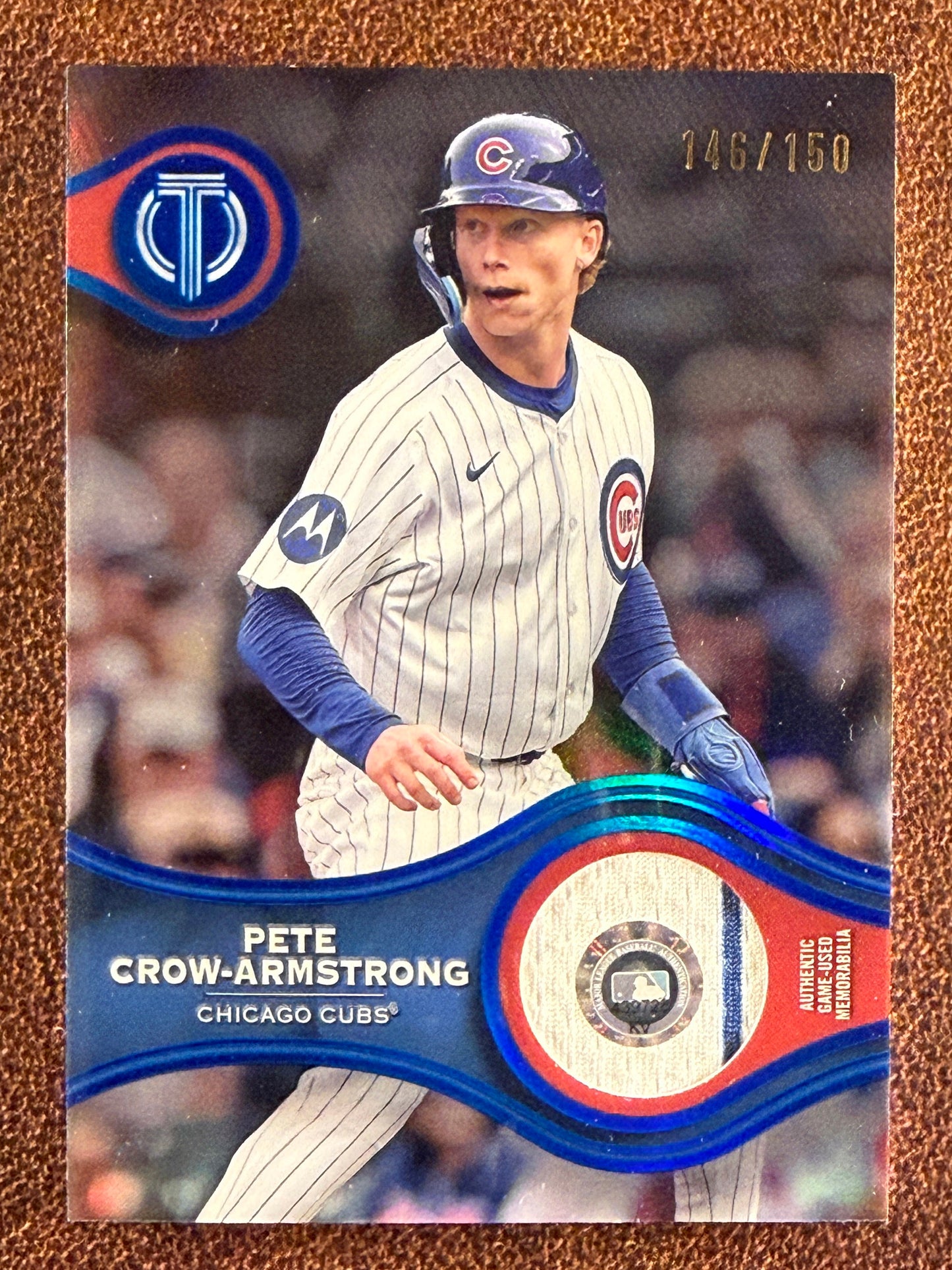 Pete Crow Armstrong - 2025 Topps Tribute - BLUE RELIC /150 - Cubs
