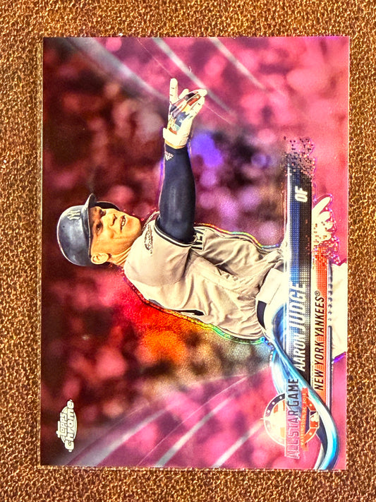 Aaron Judge - 2018 Topps Chrome Update - PINK All Star Refractor - Yankees