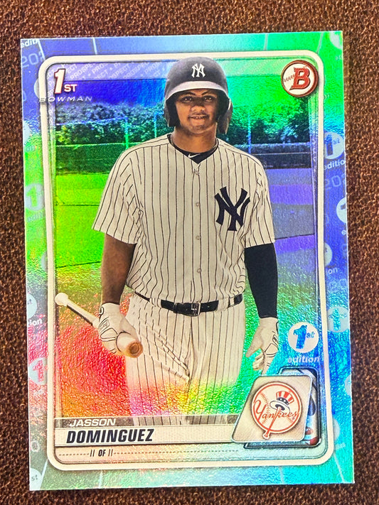 Jasson Dominguez - 2020 Bowman - Sky Blue Foil - Yankees
