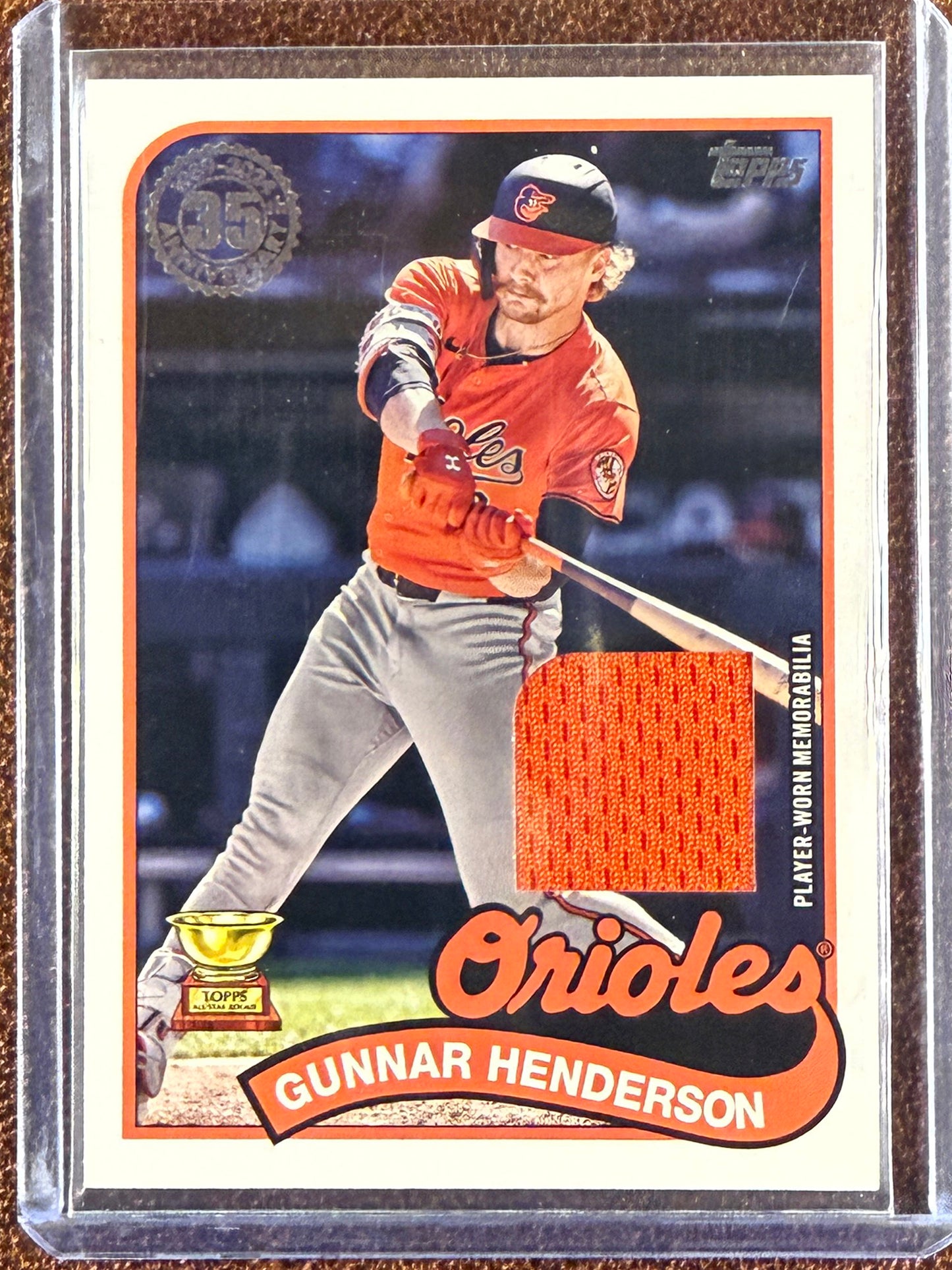 Gunnar Henderson - 2024 Topps Update - 1989 Cup Card RELIC - Orioles