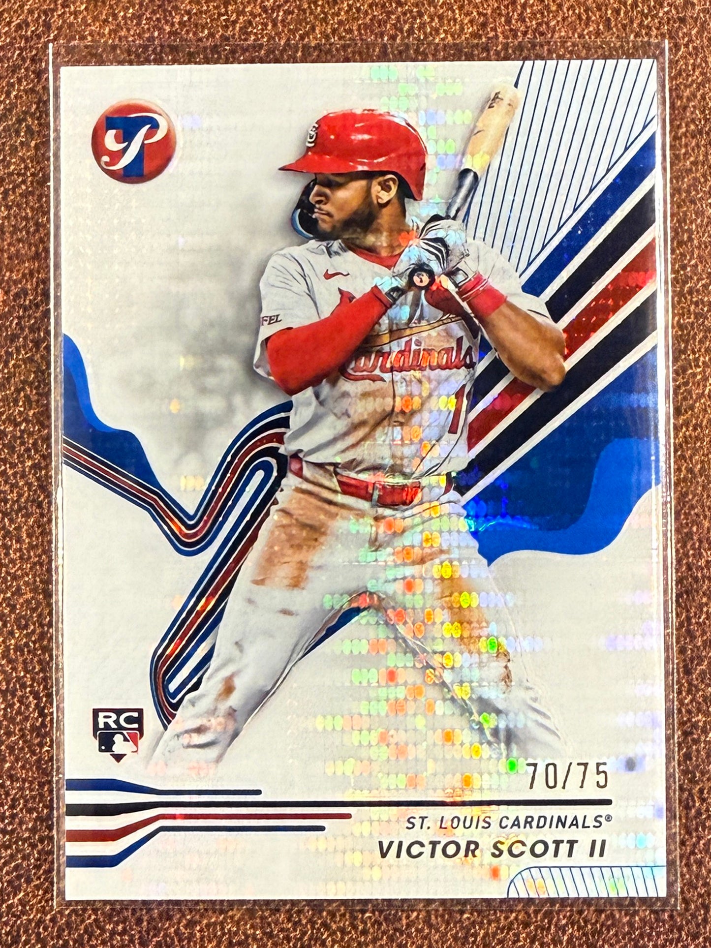 Victor Scott II - 2024 Topps Pristine - BLUE Refractor /75 - Cardinals