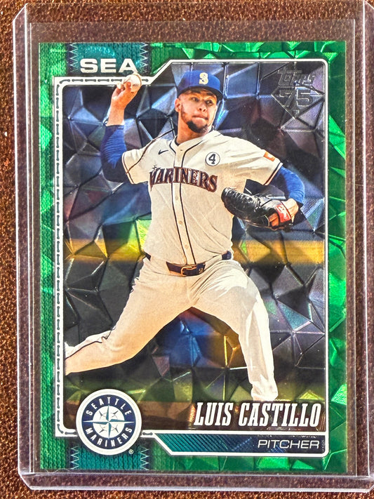 Luis Castillo - 2026 Topps Series 2 - GREEN Diamante /99 - Mariners