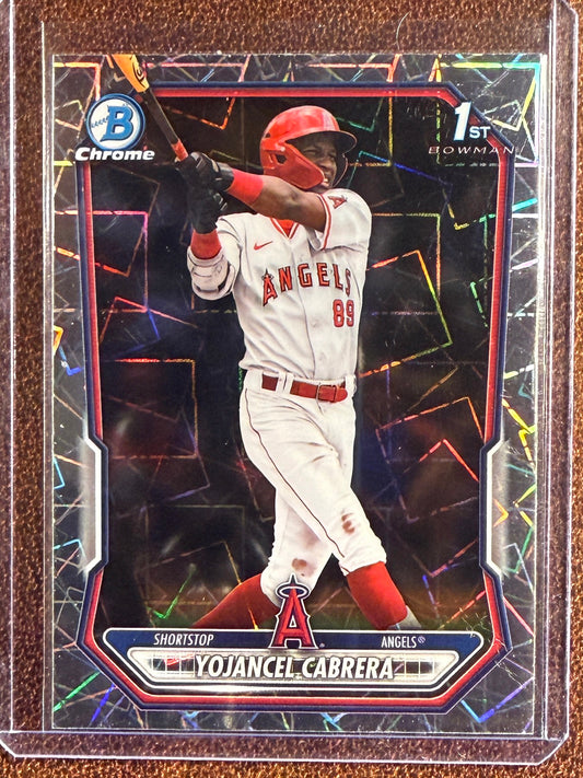 Yojancel Cabrera - 2026 Bowman - 1st Bowman Laser Refractor - Angels