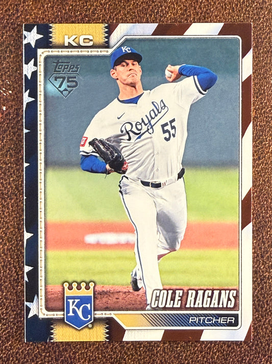 Cole Ragans - 2026 Topps Series 2 - Independence Day Parallel /76 - Royals