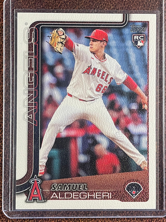 Samuel Aldegheri - 2025 Topps Series 2 - Canvas Stock /50 - Angels