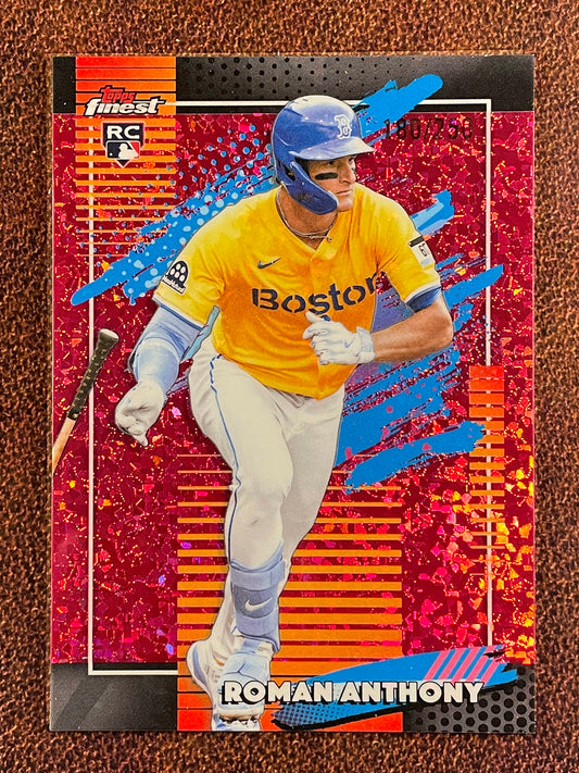 Roman Anthony - 2026 Topps Finest - Rookie PINK Uncommon Mini Diamond /250 - Red Sox