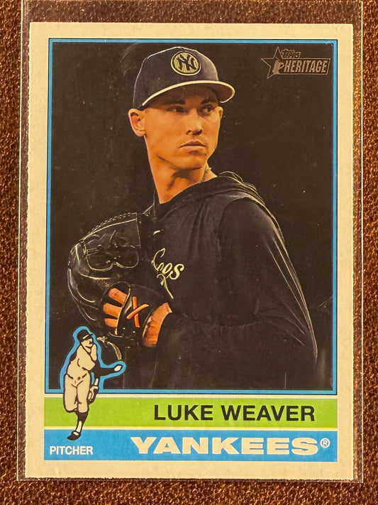 Luke Weaver - 2025 Topps Heritage - Image Variation - Yankees