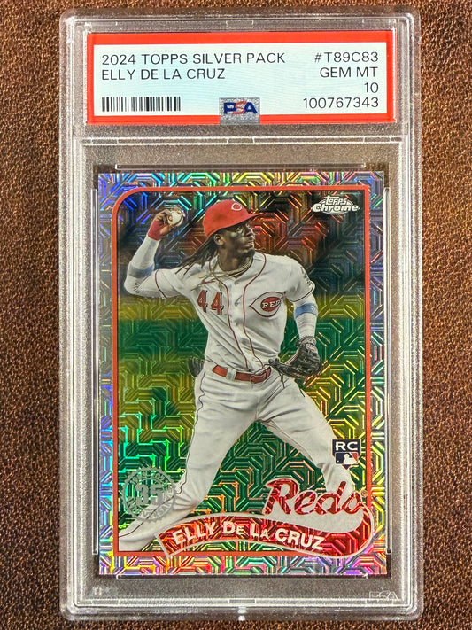 Elly De La Cruz - 2024 Topps - Rookie Silver Pack Mojo (PSA 10) - Reds