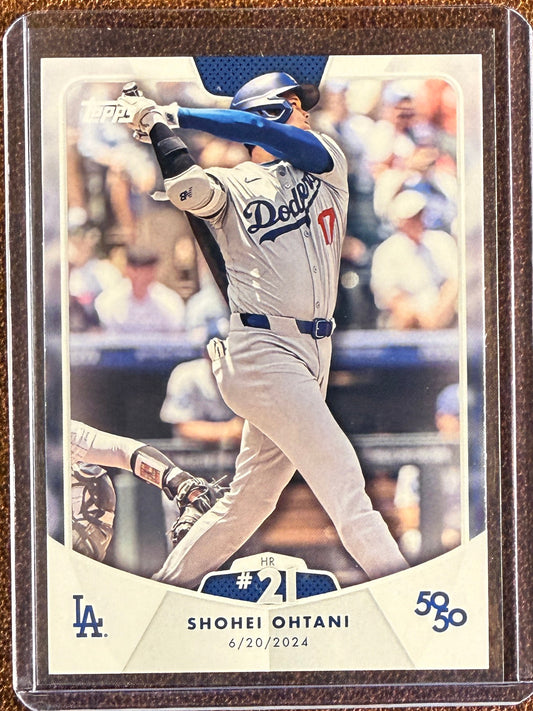 Shohei Ohtani - 2024 Topps 50/50 - HR #21 Base - Dodgers