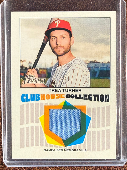Trea Turner - 2026 Topps Heritage - Clubhouse Collection Game Used RELIC - Phillies