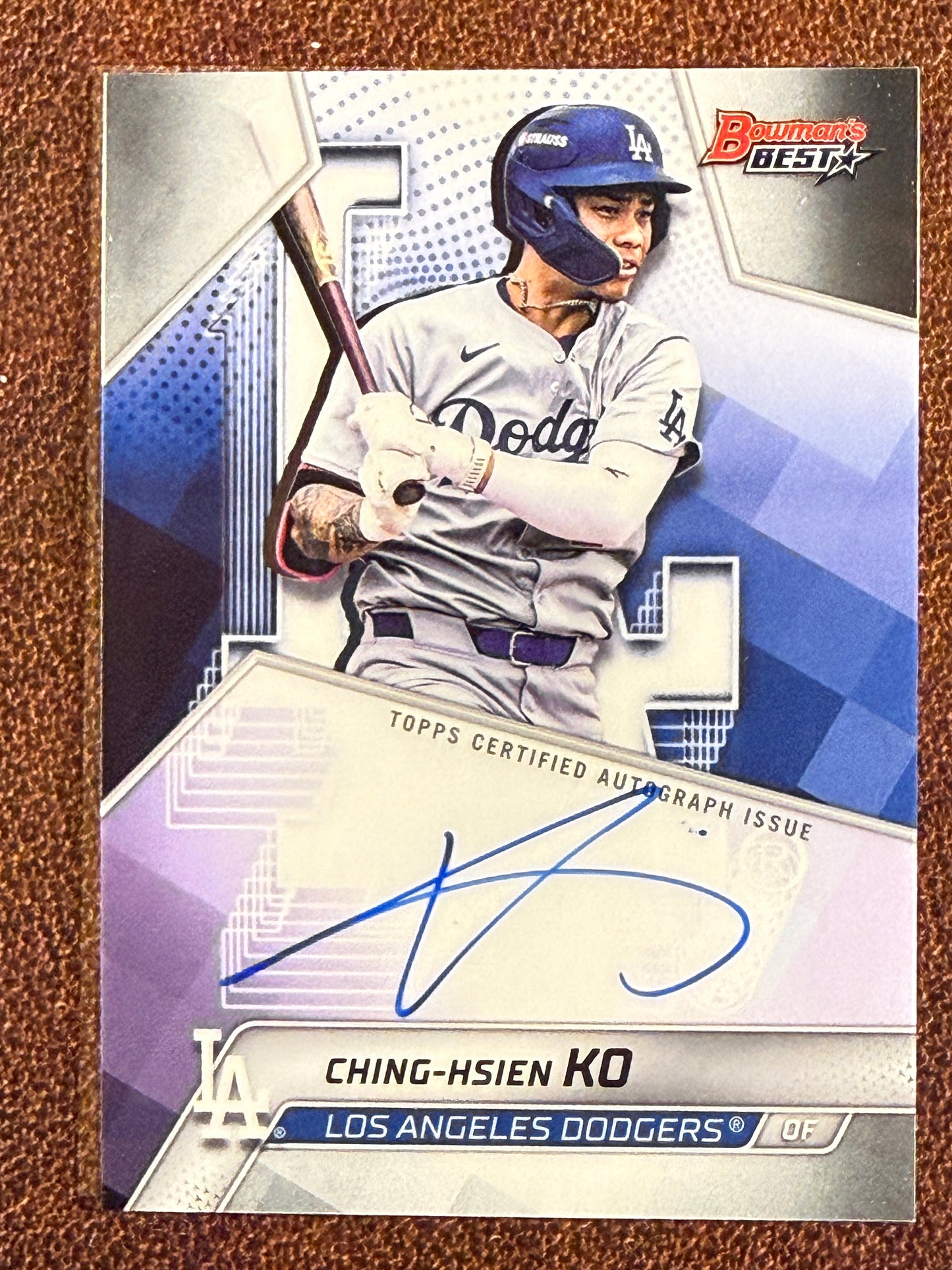 Ching Hsien Ko - 2025 Bowmans Best - AUTO - Dodgers
