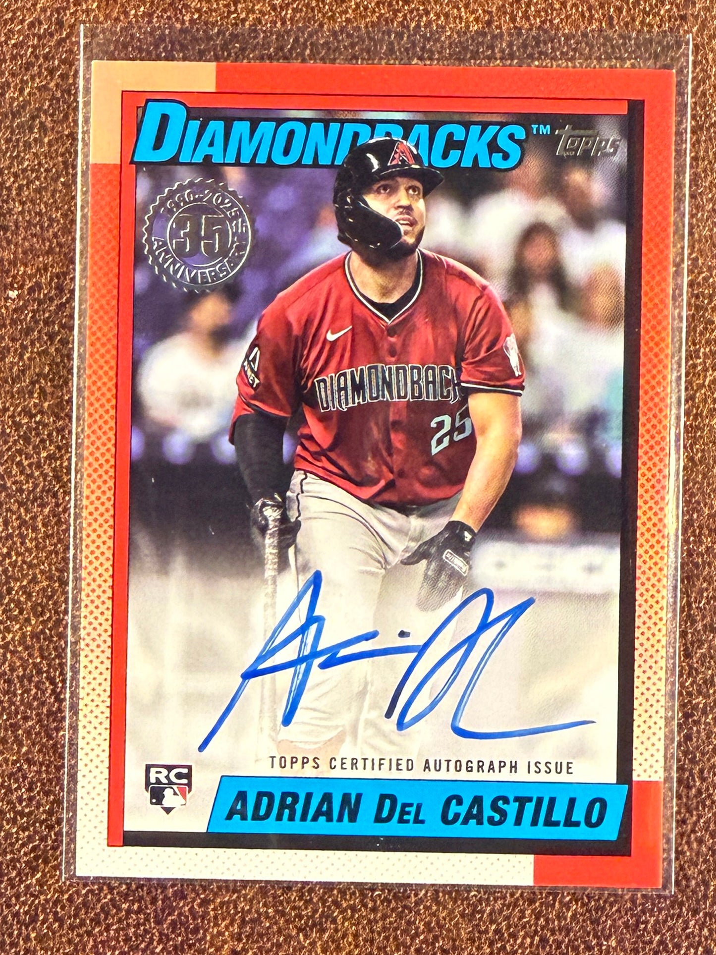 Adrian Del Castillo - 2025 Topps Update - 1990 AUTO - Diamondbacks