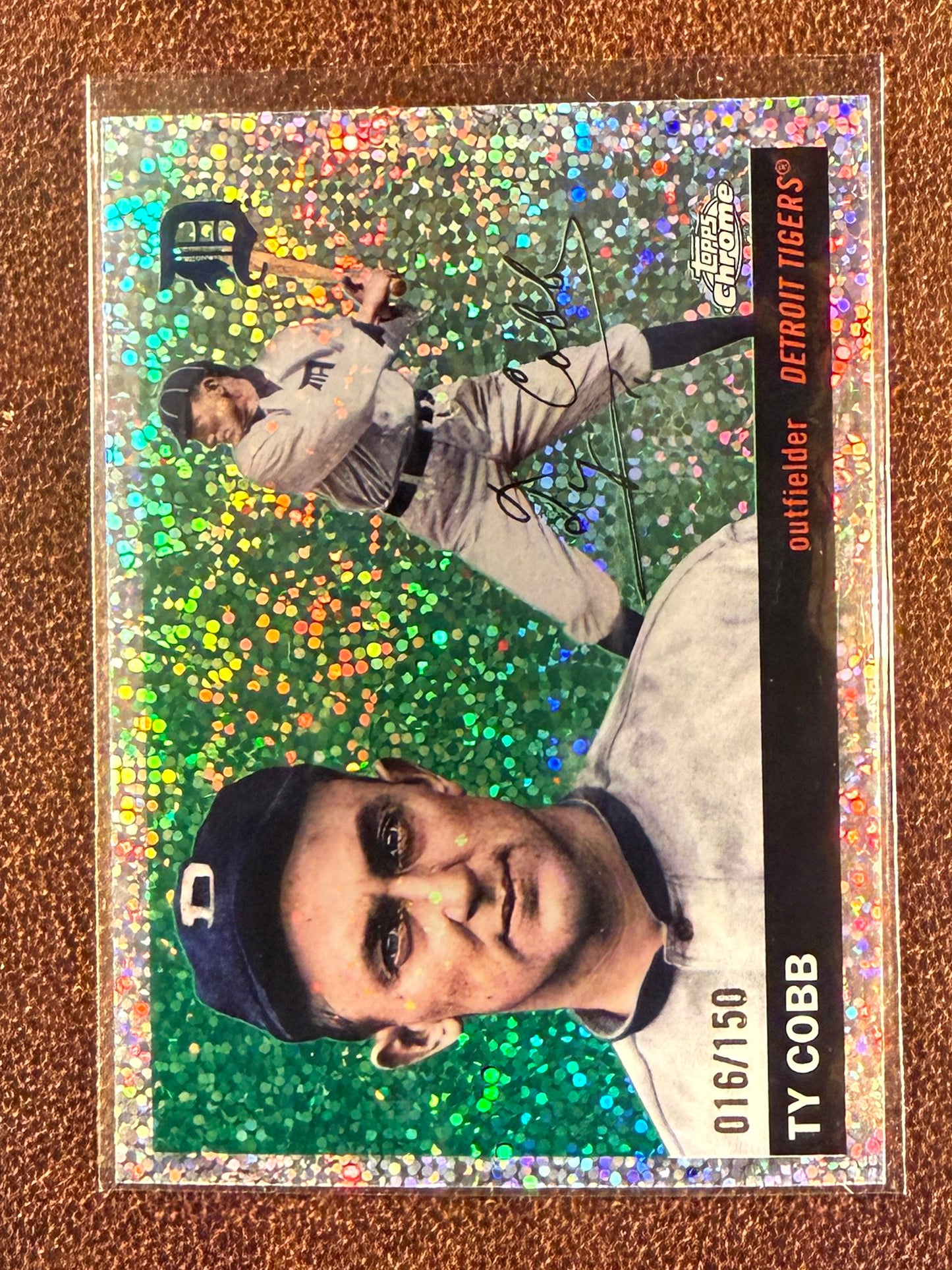 Ty Cobb - 2025 Topps Chrome Platinum - Speckle Refractor /150 - Tigers