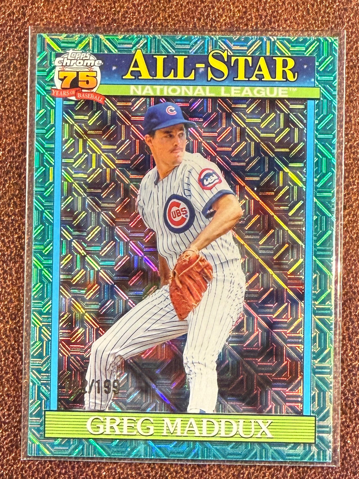 Greg Maddux - 2026 Topps Series 2 - AQUA 1991 All Star MOJO /199 - Cubs
