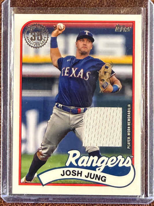Josh Jung - 2024 Topps Series 1 - 1989 RELIC - Rangers