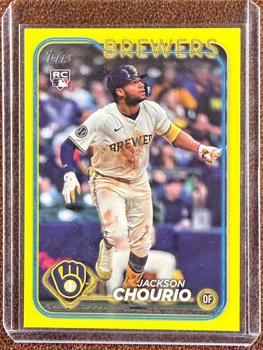 Jackson Chourio - 2024 Topps Update - Rookie YELLOW - Brewers