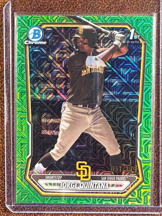 Jorge Quintana - 2026 Bowman - Lime Green MOJO /399 - Padres