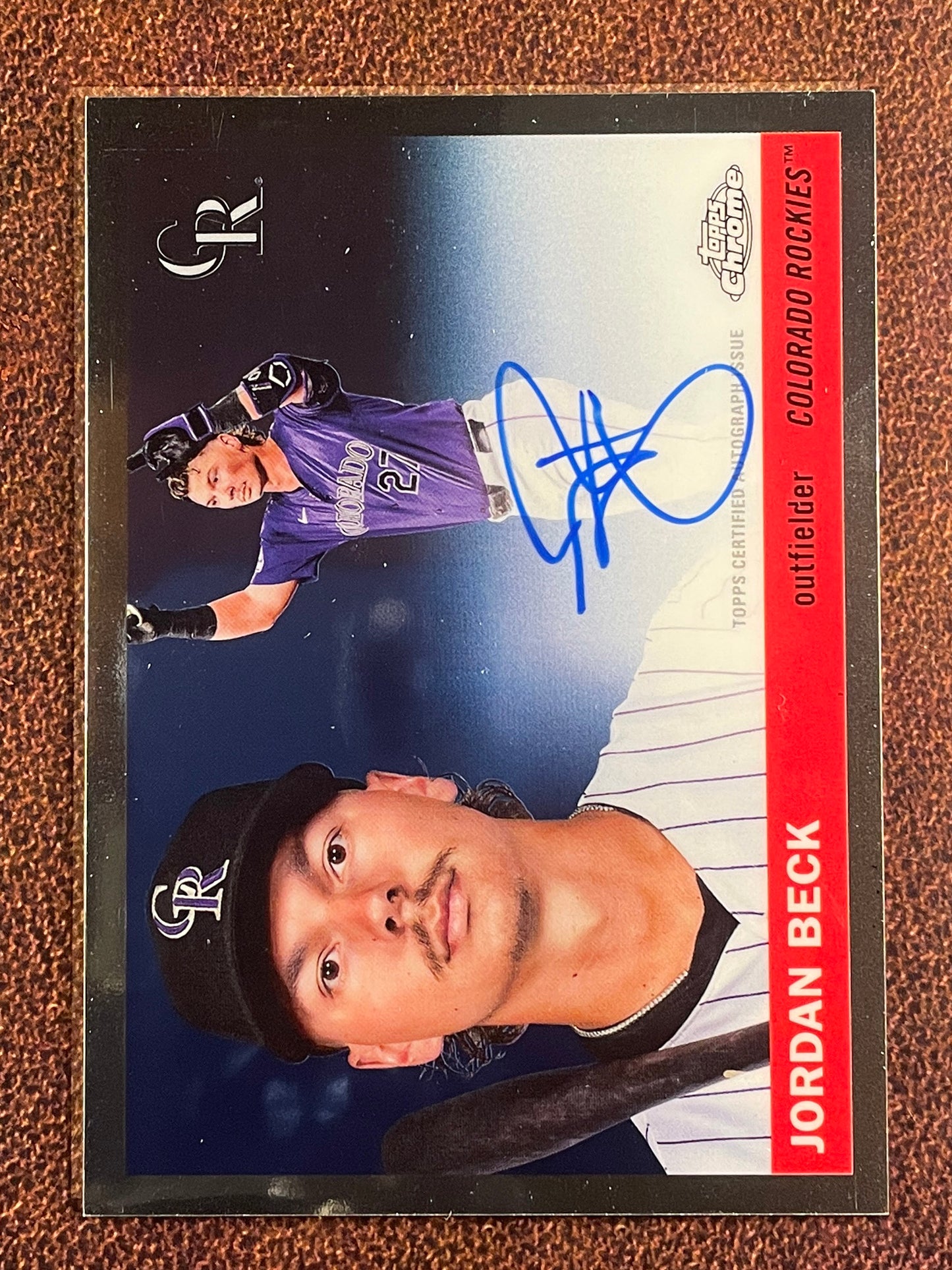 Jordan Beck - 2025 Topps Chrome Platinum - AUTO - Rockies