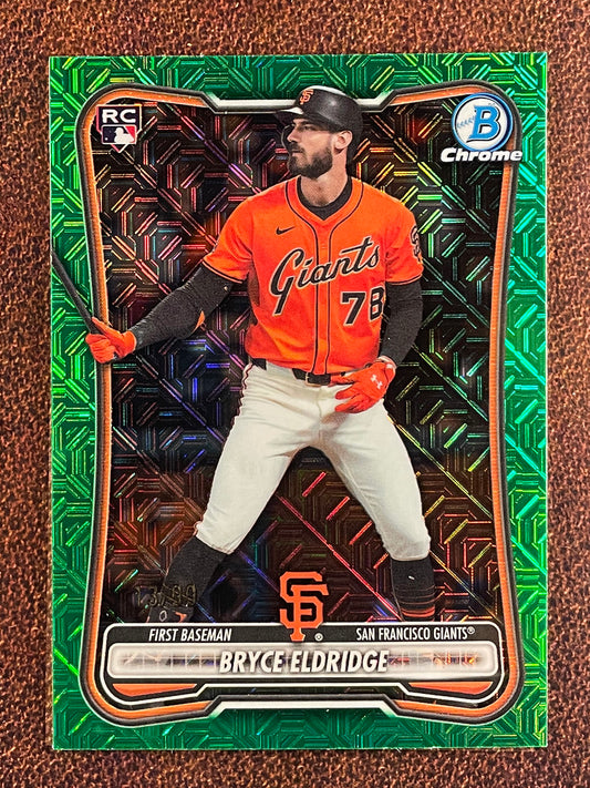 Bryce Eldridge - 2026 Bowman - GREEN Rookie MOJO /99 - Giants