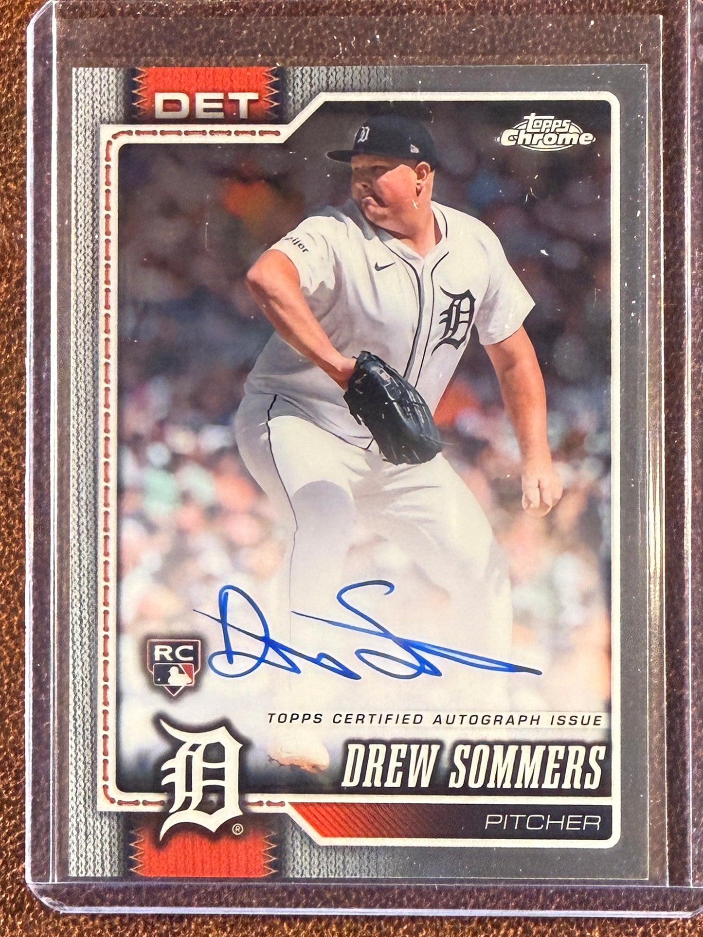 Drew Sommers - 2026 Topps Chrome - Rookie AUTO - Tigers