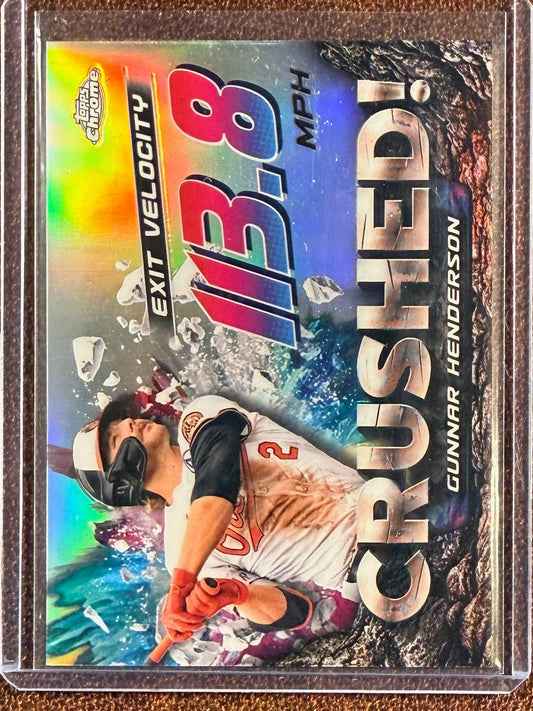 Gunnar Henderson - 2024 Topps Chrome - Crushed - Orioles